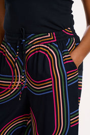 Ameera Wide Leg Pant- Retro Racer