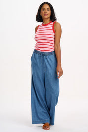 Roksanda Wide Leg Pant- Denim