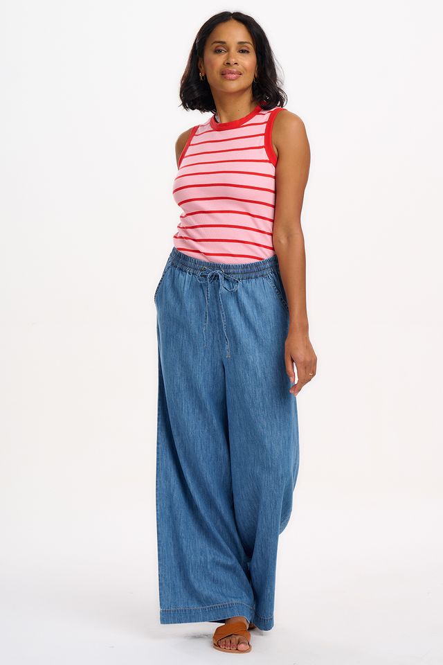 Roksanda Wide Leg Pant- Denim