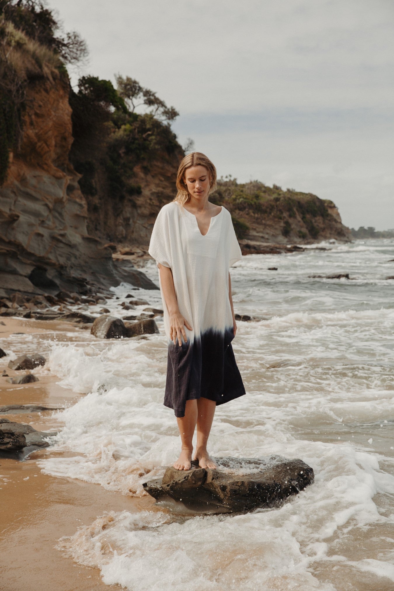 Talamaya Kaimana Dip Dyed Kaftan