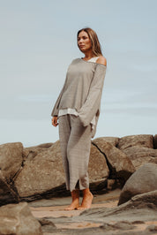 Retreat Cotton Pullover- Silver