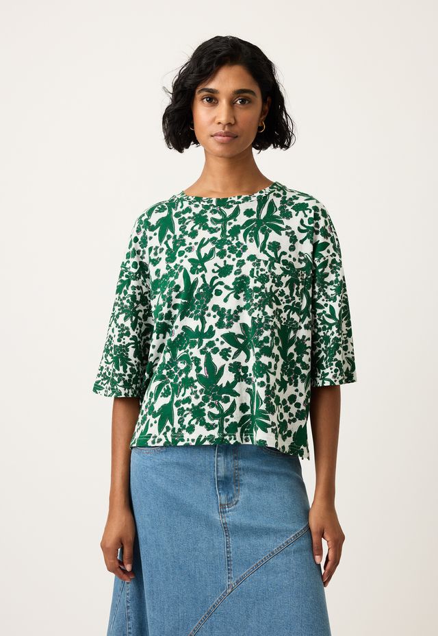 Nancybird Tasmin Boxy Tess in Parsley print