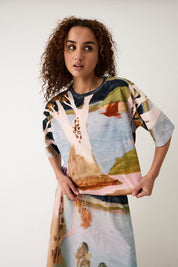 Tasmin Boxy Tee- Night Herons