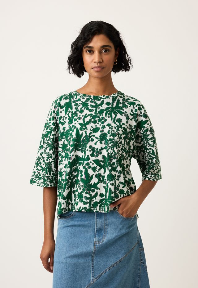 Tasmin Boxy Tee- Parsley