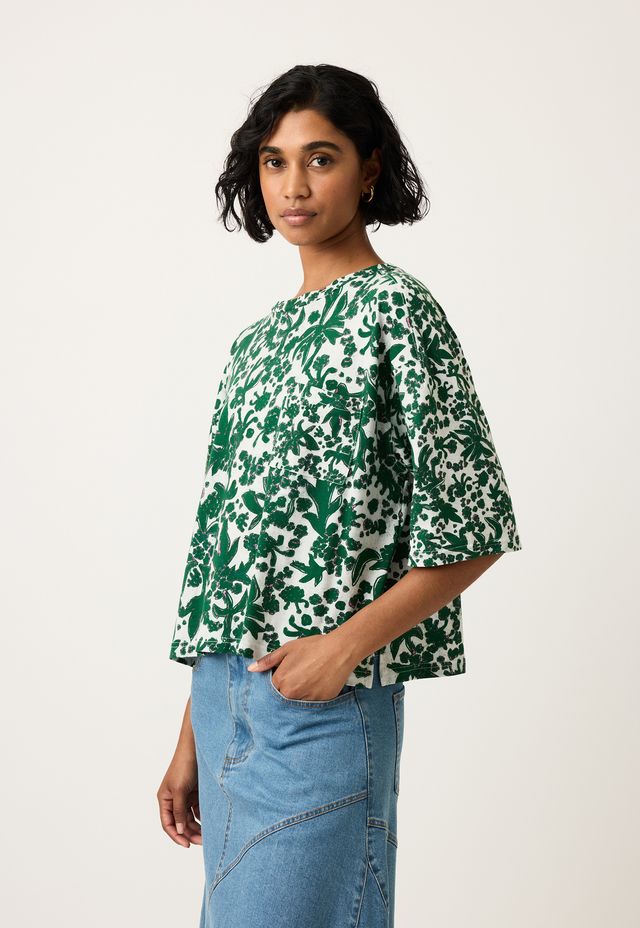 Tasmin Boxy Tee- Parsley