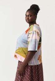 Tasmin Boxy Tee- Night Herons