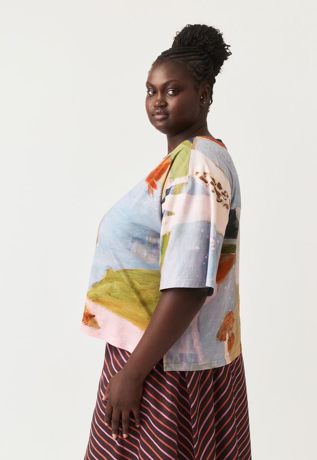 Tasmin Boxy Tee- Night Herons