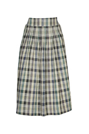 Tangier Plaid Skirt- Green