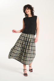 Olga de Polga Tangier Plaid Skirt in Green