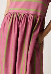 Woven Tathra Dress- Bottle Brush Stripe