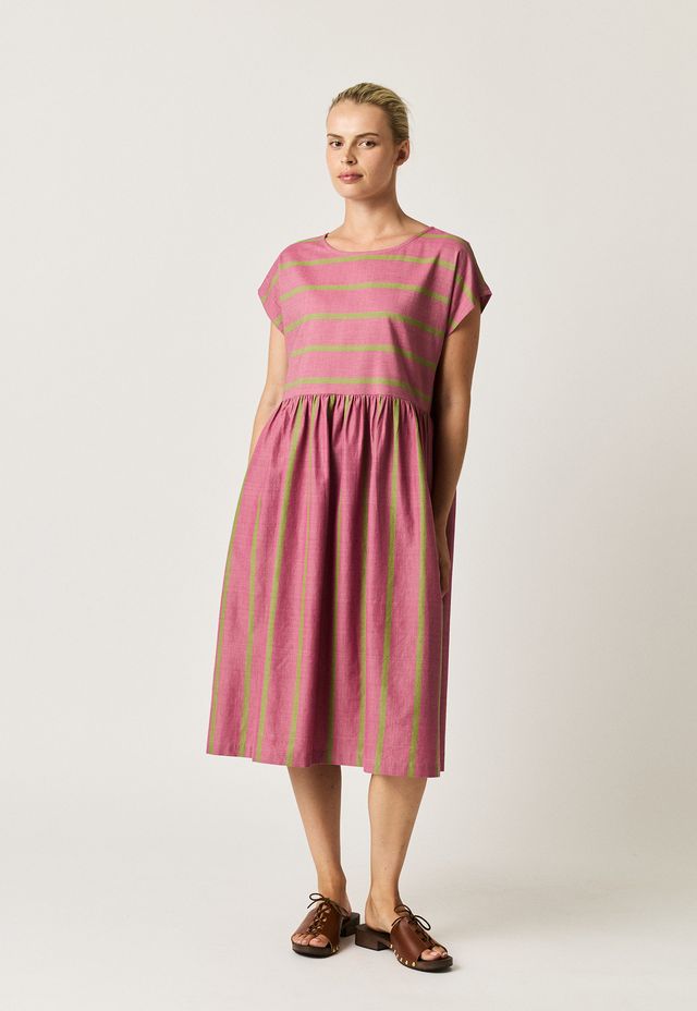 Woven Tathra Dress- Bottle Brush Stripe