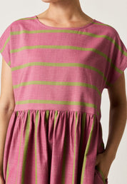 Woven Tathra Dress- Bottle Brush Stripe