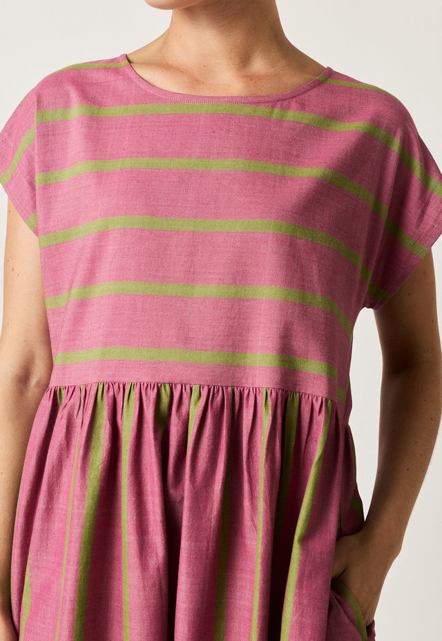 Woven Tathra Dress- Bottle Brush Stripe