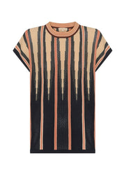 POL Tedd Knit Tee in Ginger/Pink