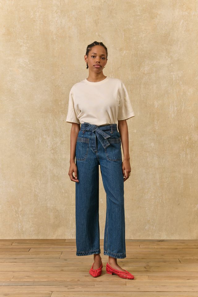 Louise Misha Lauriane Tee in Cream