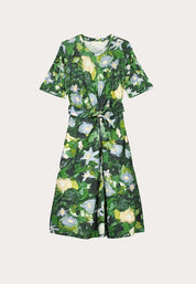 Nancybird Terra Short Sleeve Wrap Dress in Garden Print