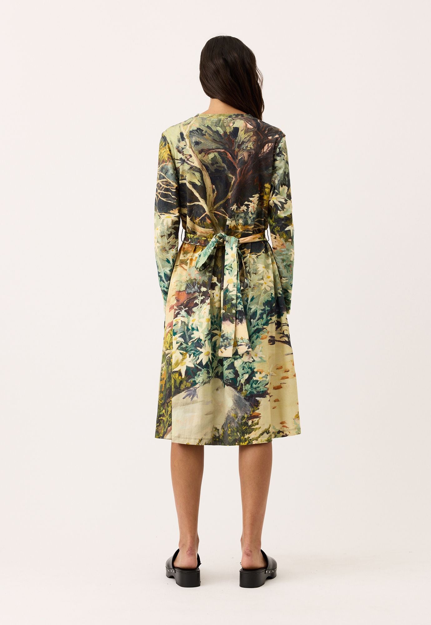 Terra Wrap Dress- Flannel Flower