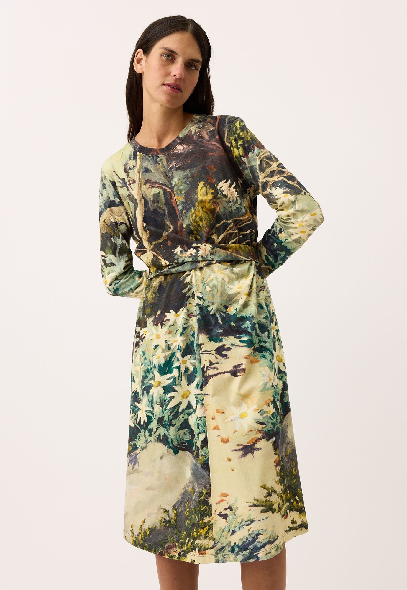 Terra Wrap Dress- Flannel Flower