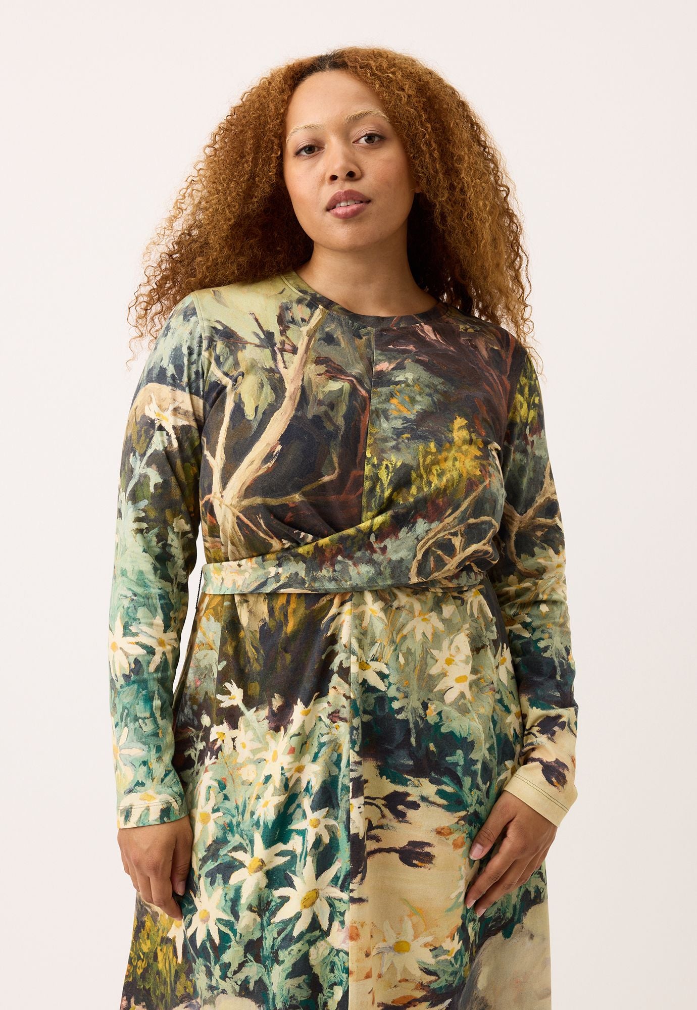 Terra Wrap Dress- Flannel Flower