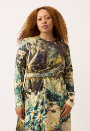 Terra Wrap Dress- Flannel Flower