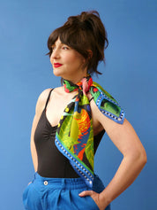 Silk Scarf- Into the Garden