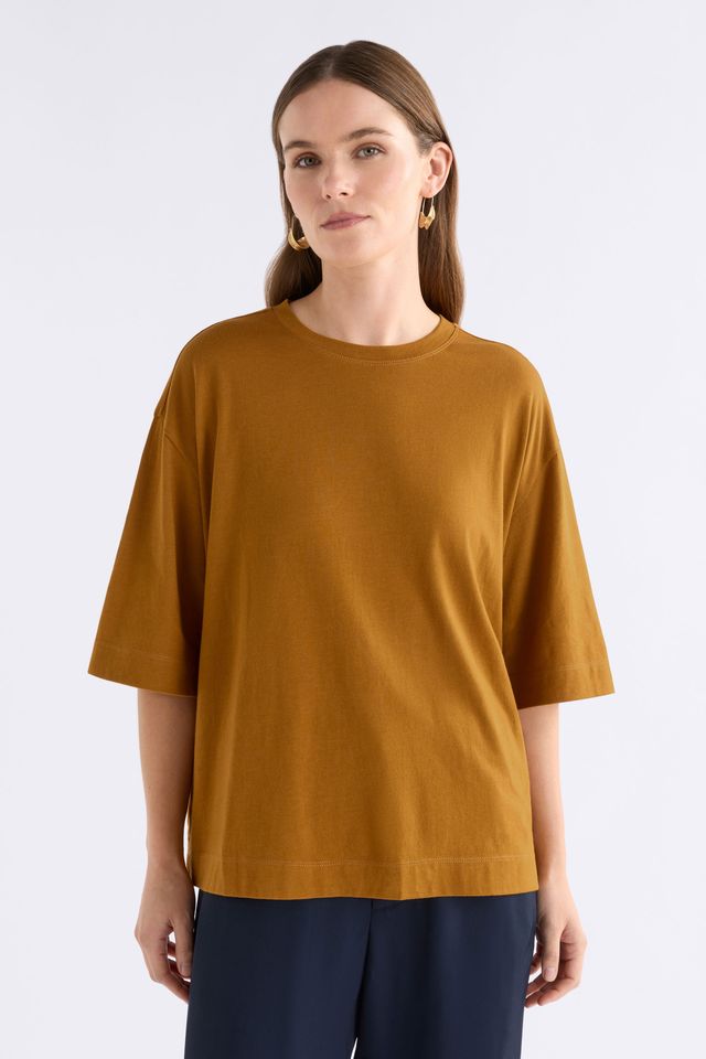 ELK the Label Tiel T-Shirt in Gold