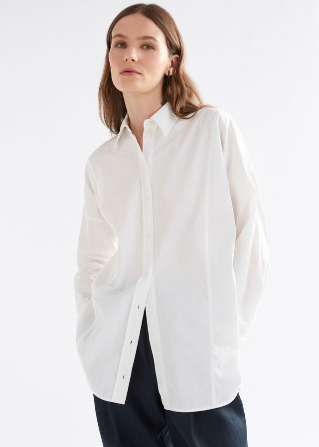 ELK Tiga Cotton Shirt in White