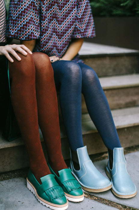 Luxe Slate- Wool Tights