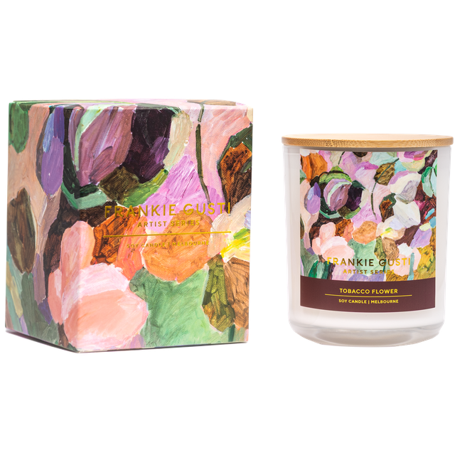 Frankie Gusti Soy Wax Candle Tobacco Flower