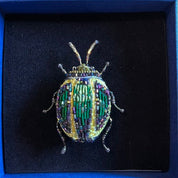 Trovelore Embellished Brooch Pin Tortoise Beetle