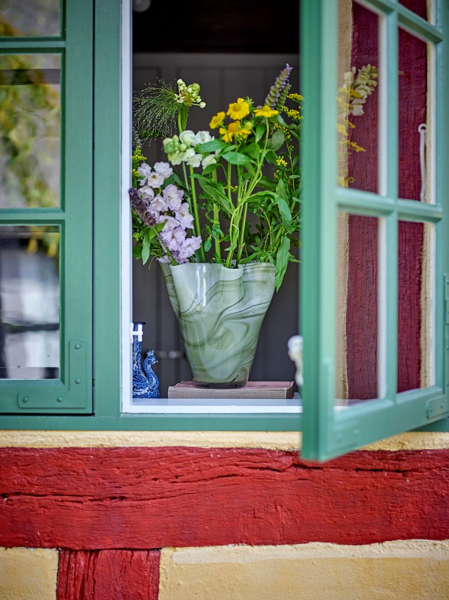 Toryn Glass Vase- Green