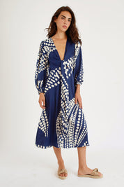 Odes Betsy Midi Tie Dress