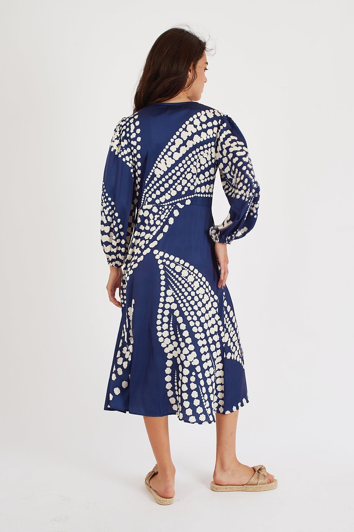 Odes Betsy Midi Tie Dress