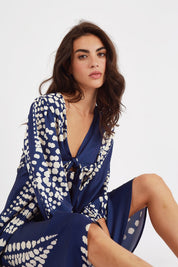 Odes Betsy Midi Tie Dress