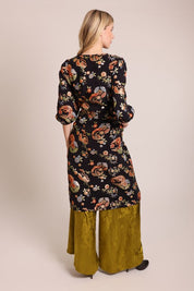 Fleeting Fools Duster Coat- Black