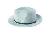 Borsalino Hat with Leather Strap-Celeste