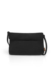 Natural Roll-Top Bag- Black/Navy