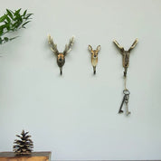 Wooden Carved Hook- Red Deer