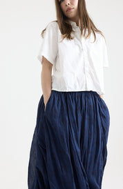 Ulla Skirt- Cotton Voile- Navy -Petite Rose
