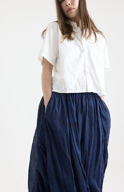 Ulla Skirt- Cotton Voile- Navy -Petite Rose