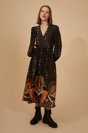 Under Its Charm Grace Dress- Black