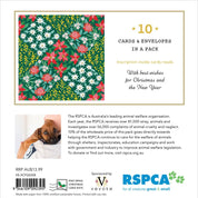 Christmas Card Set- RSPCA- Patchwork Flowers