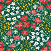 Christmas Card Set- RSPCA- Patchwork Flowers