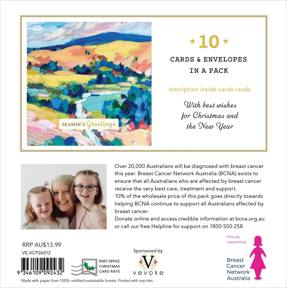 Christmas Card Set- BCNA- Australian Landscape