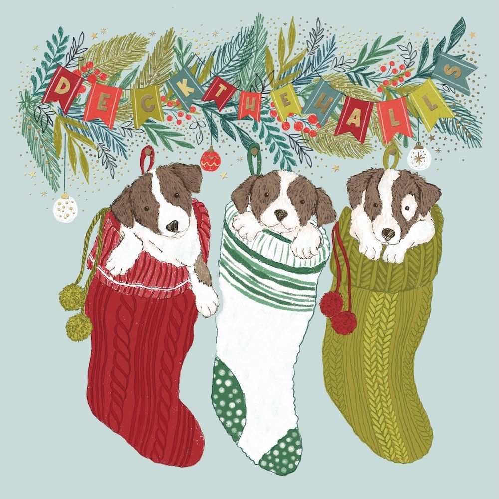 Christmas Card Set- CMRI- Cheeky Puppies