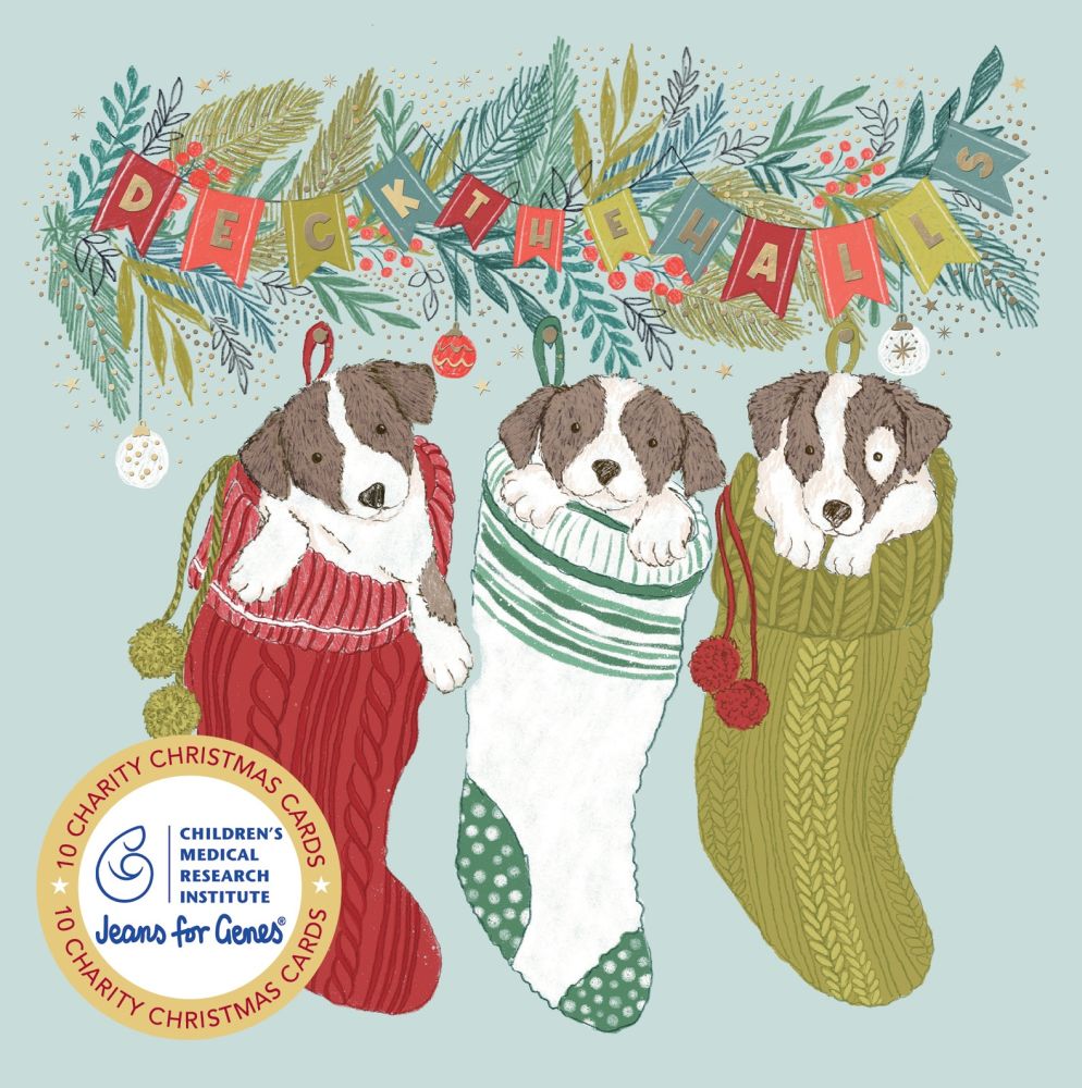 Christmas Card Wallet CMRI Cheeky Puppies