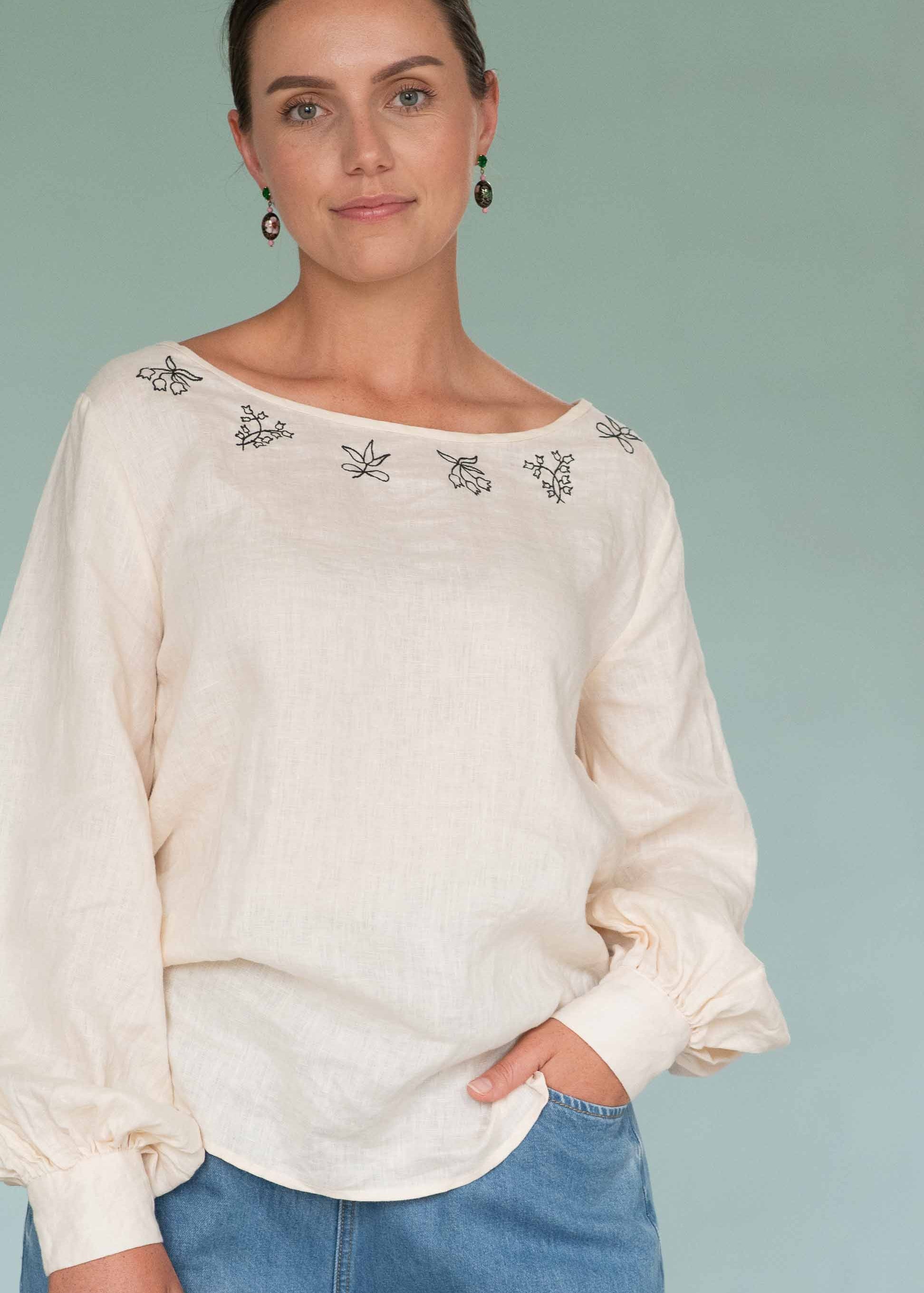 Lazybones Valeria Top in Cream