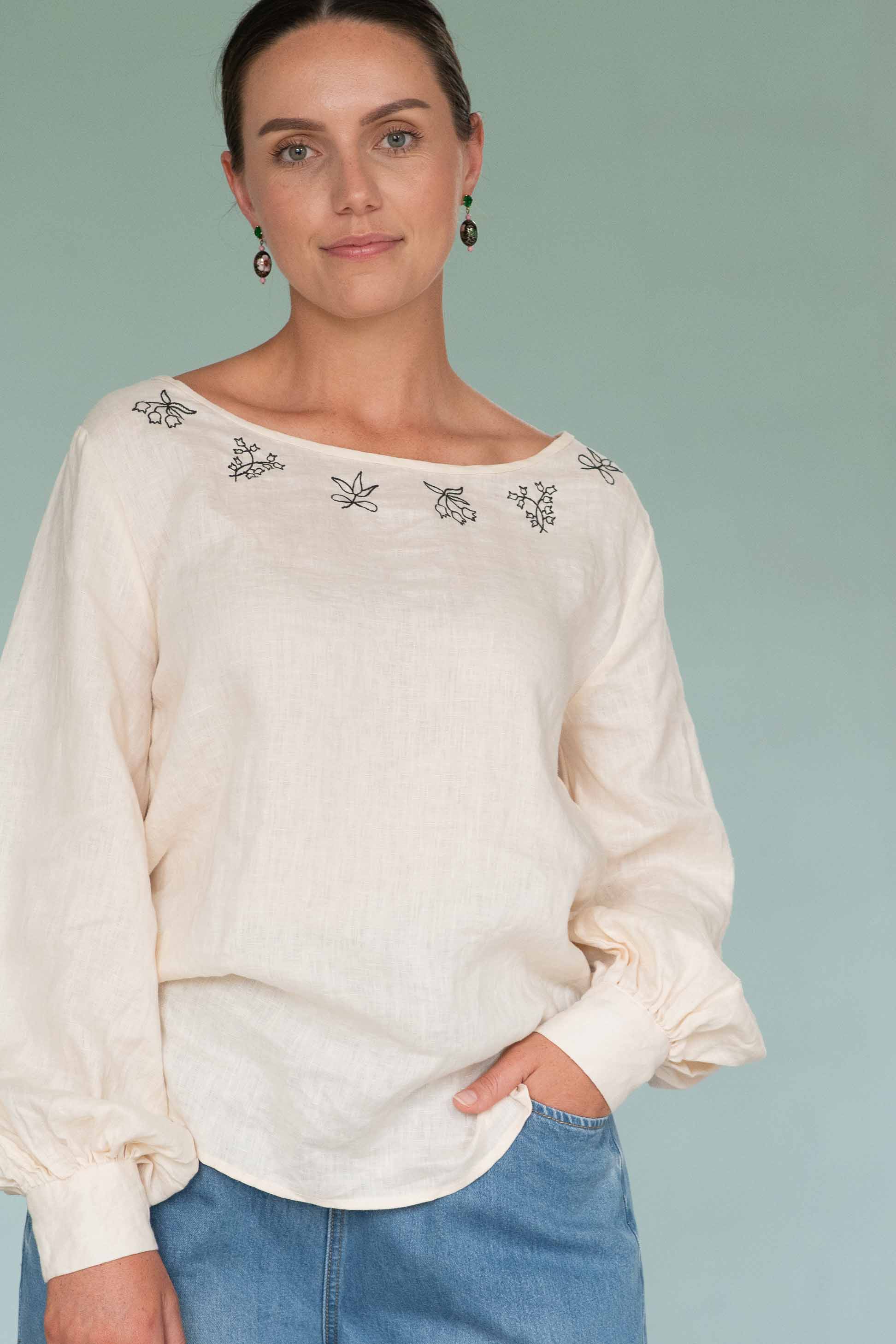 Lazybones Valeria Top in Cream