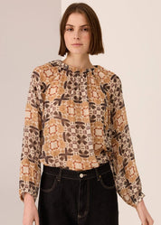 POL Varda Top in Varda Print
