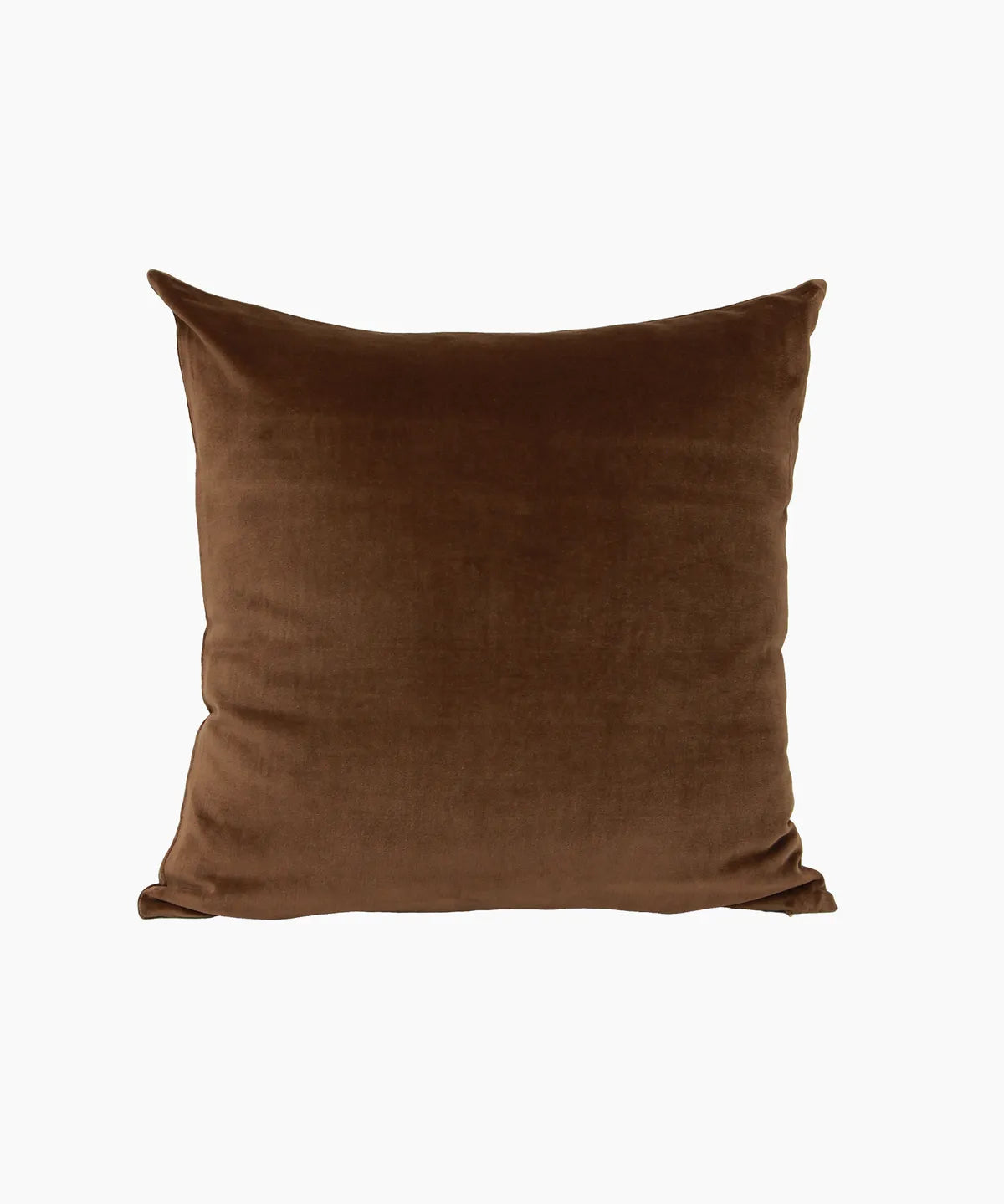 French Country Velvet Cushion- Brown